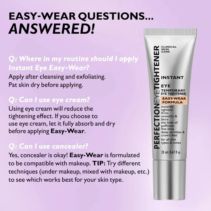 Instant Eye Tightener with Brush - Eye Bag Tightener, Dark Circles Remover, Reduce Fine Lines and Wrinkles