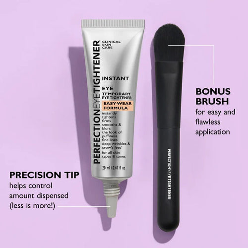 Instant Eye Tightener with Brush - Eye Bag Tightener, Dark Circles Remover, Reduce Fine Lines and Wrinkles