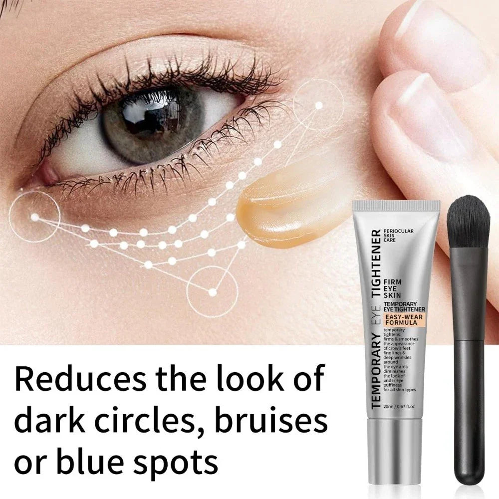 Instant Eye Tightener with Brush - Eye Bag Tightener, Dark Circles Remover, Reduce Fine Lines and Wrinkles